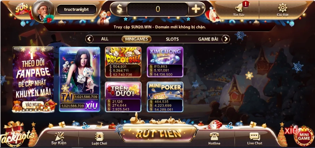 Kho-tang-mini-games-da-dang-tai-casino-Sunwin